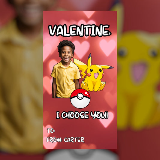 Custom V-Day kids cards