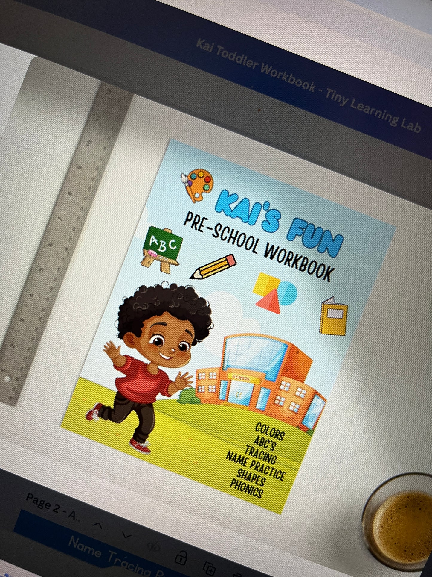 Custom Pre-K/Toddler Workbook